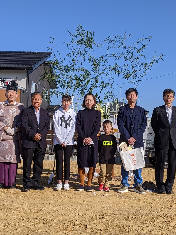 【現場スケッチ】地鎮祭　石岡市O様邸