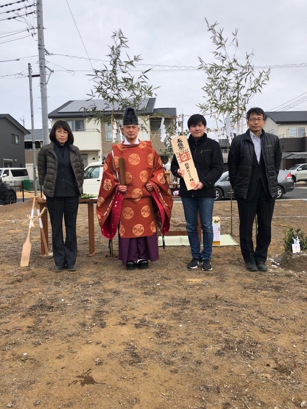 【現場スケッチ】地鎮祭　～土浦市　T様邸～