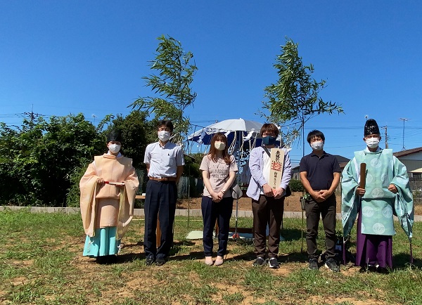 【現場スケッチ】地鎮祭　～かすみがうら市　H様邸～