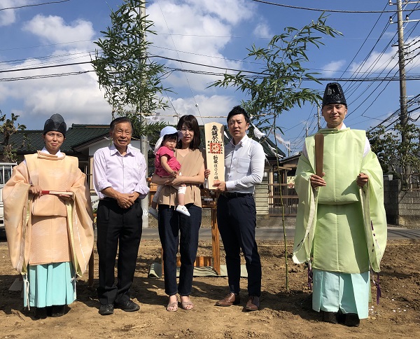 【現場スケッチ】地鎮祭　～かすみがうら市　O様邸～