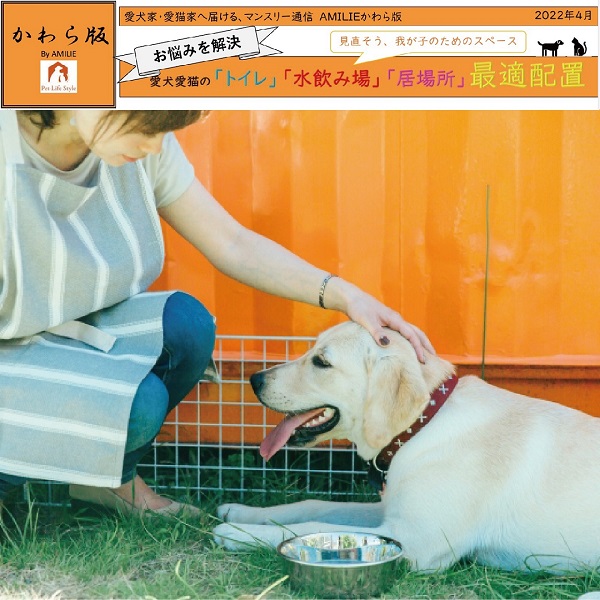 【AMILIEかわら版】愛犬愛猫の「トイレ」「水飲み場」「居場所」最適配置