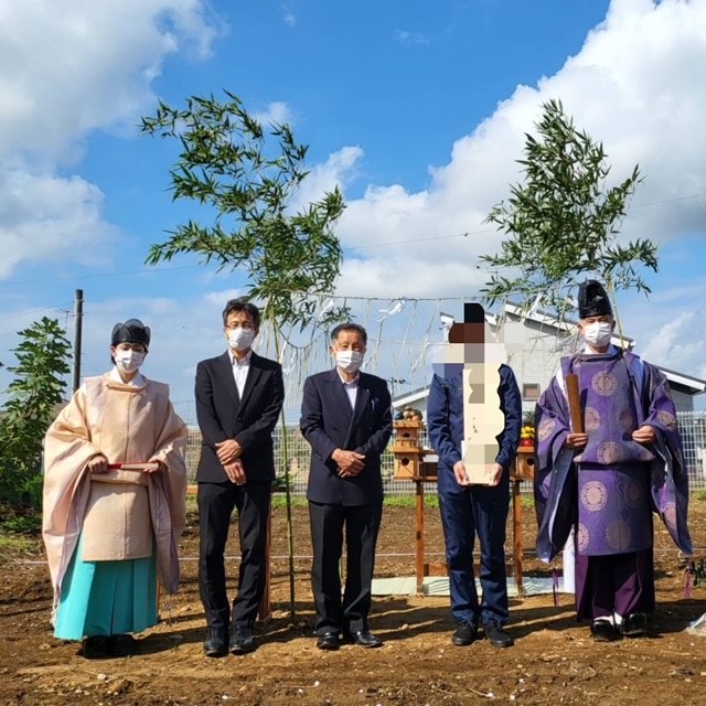 【現場スケッチ】地鎮祭　～かすみがうら市　W様邸～